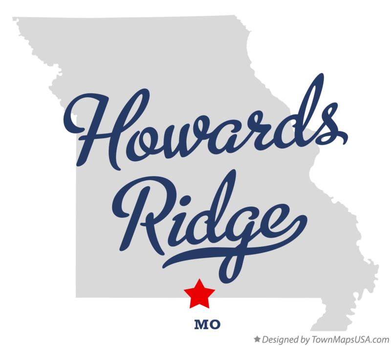 Map of Howards Ridge Missouri MO