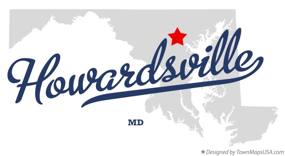 Map of Howardsville Maryland MD