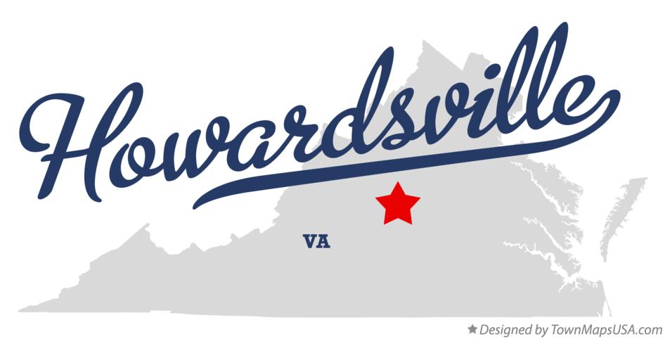 Map of Howardsville Virginia VA