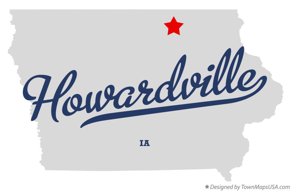 Map of Howardville Iowa IA