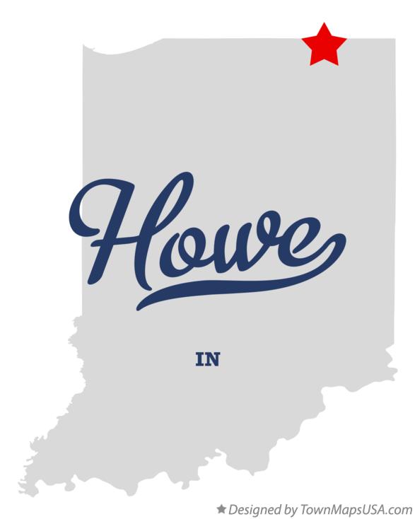 Map of Howe Indiana IN