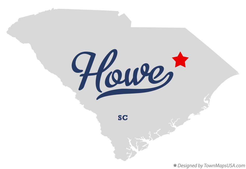 Map of Howe South Carolina SC