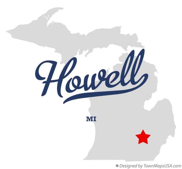 Map of Howell Michigan MI