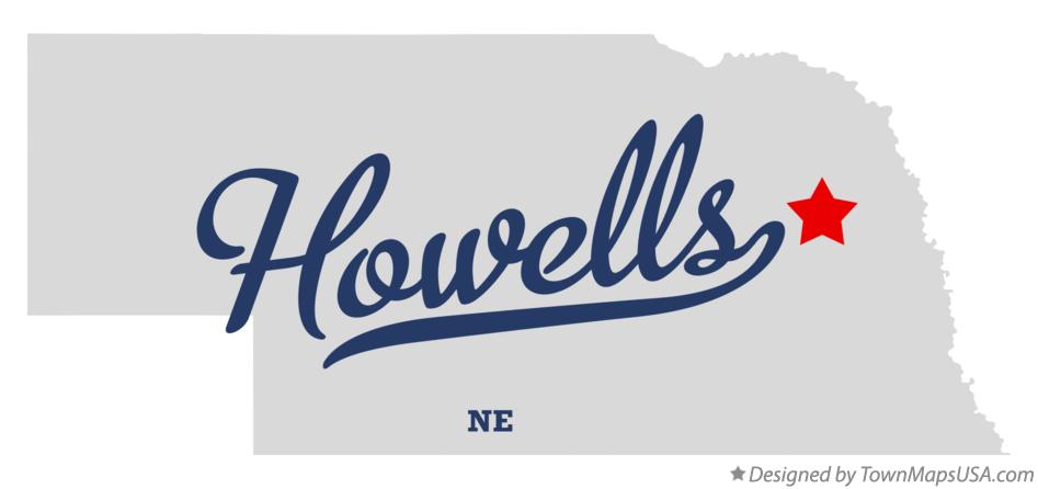 Map of Howells Nebraska NE