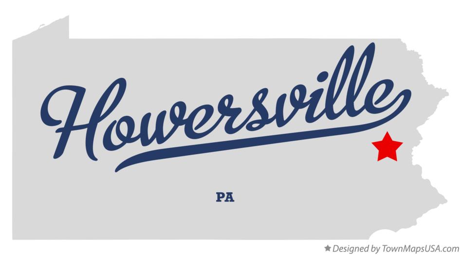 Map of Howersville Pennsylvania PA