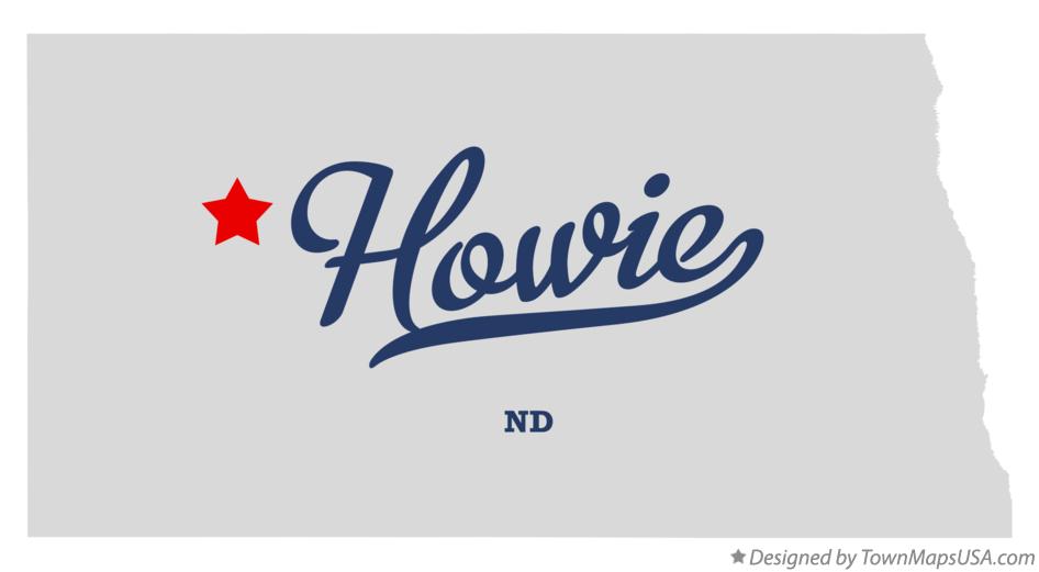 Map of Howie North Dakota ND