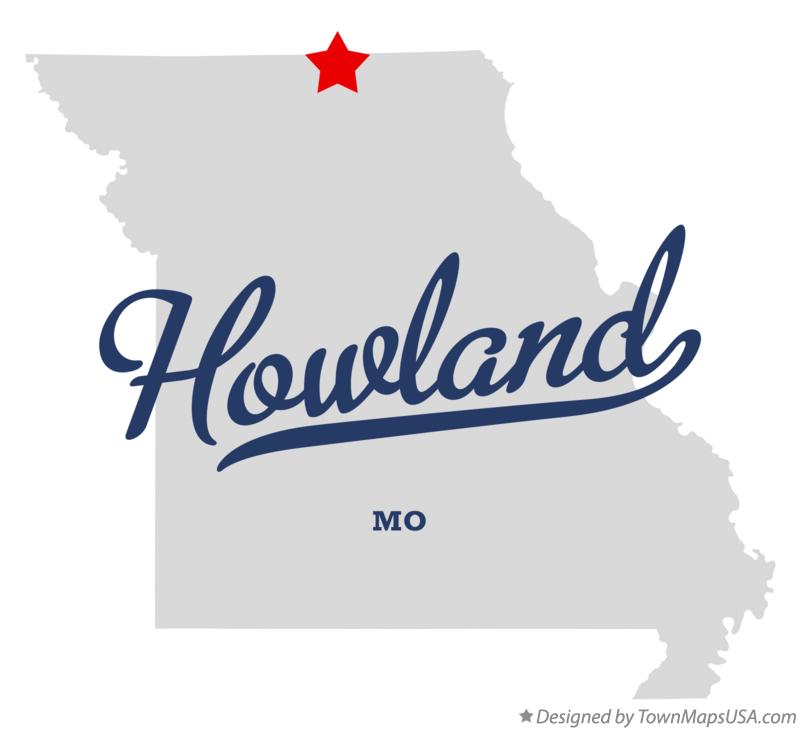 Map of Howland Missouri MO