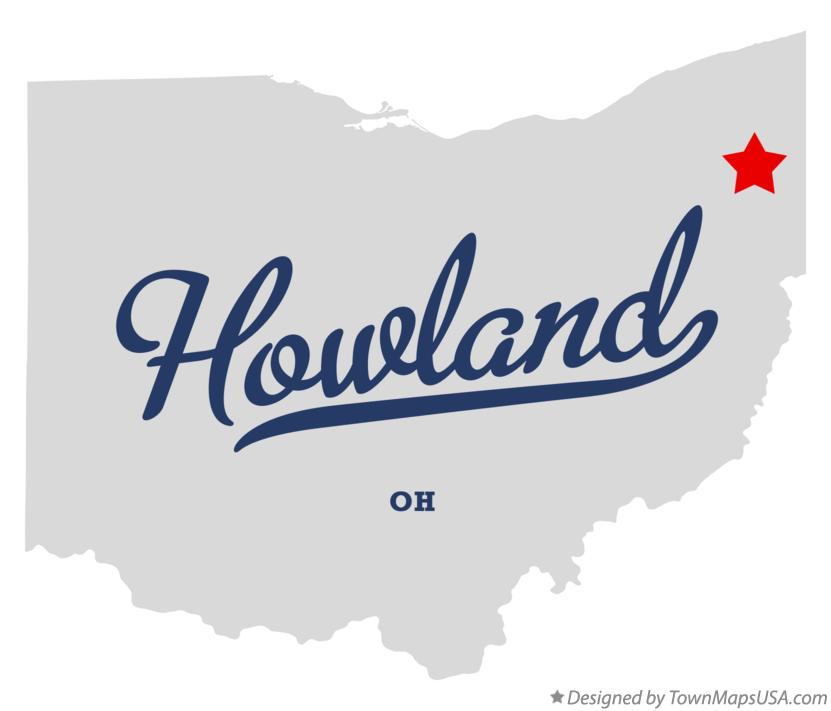 Map of Howland Ohio OH