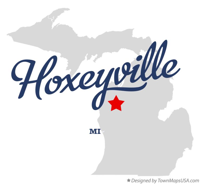 Map of Hoxeyville Michigan MI