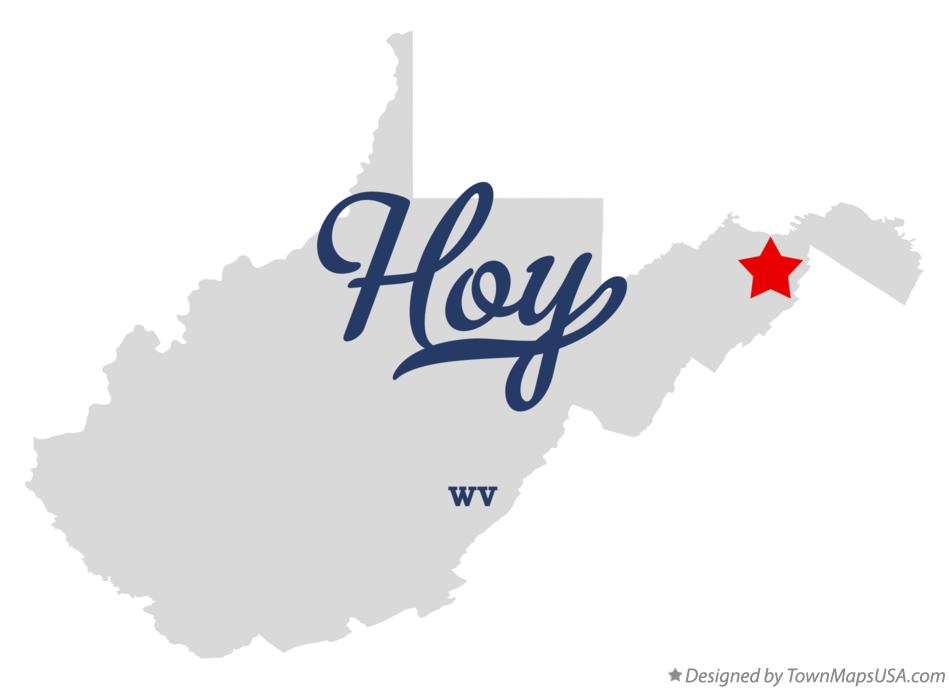 Map of Hoy West Virginia WV