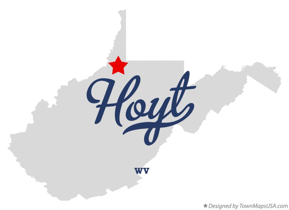 Map of Hoyt West Virginia WV