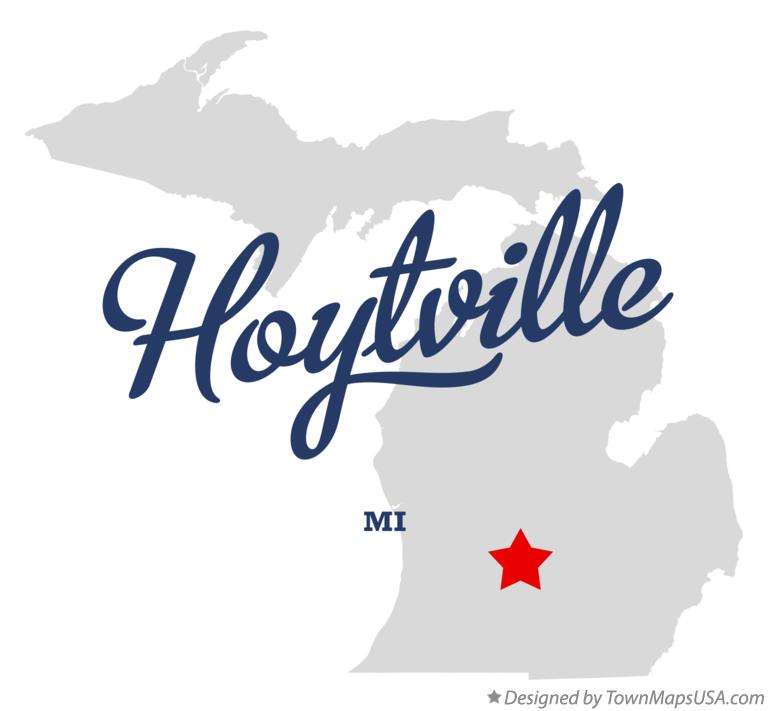 Map of Hoytville Michigan MI