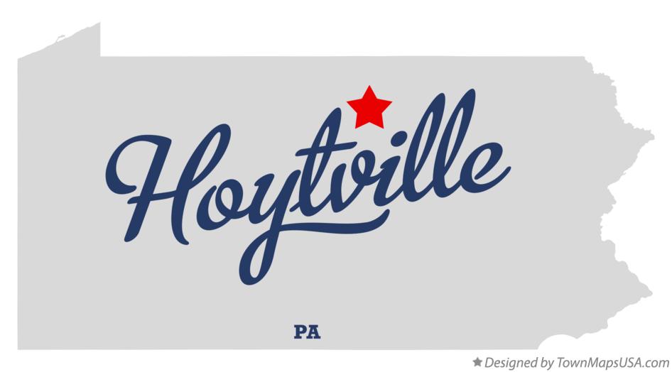 Map of Hoytville Pennsylvania PA