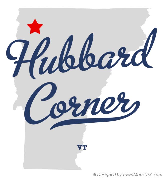 Map of Hubbard Corner Vermont VT
