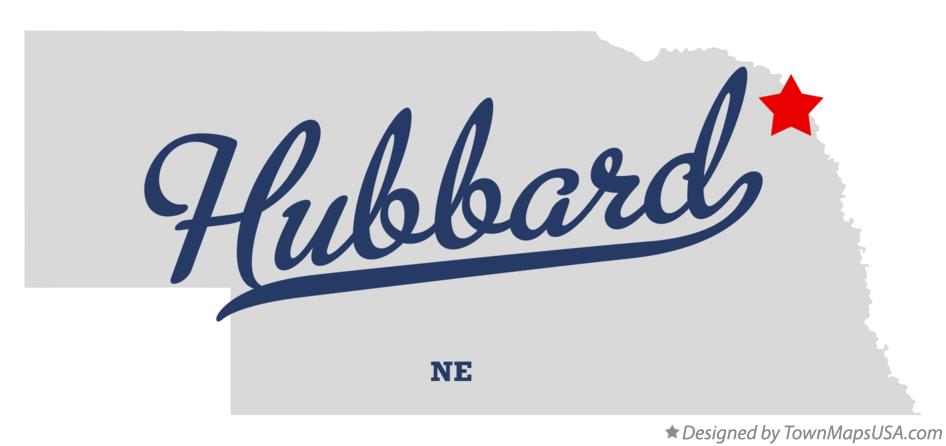 Map of Hubbard Nebraska NE