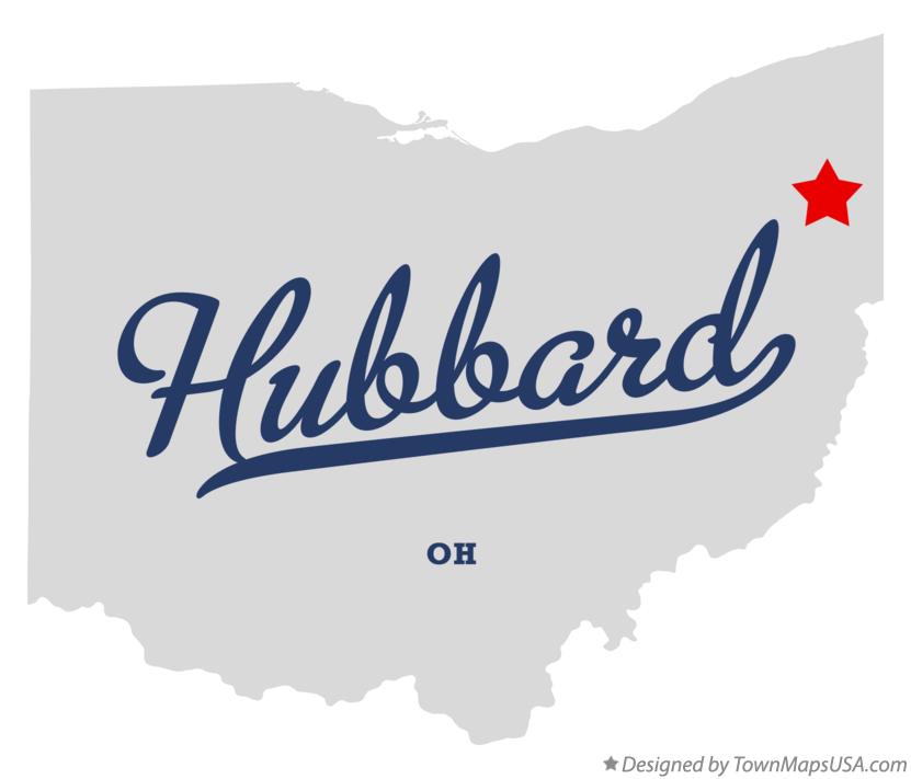 Map of Hubbard Ohio OH