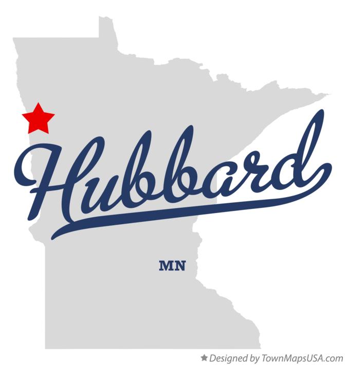 Map of Hubbard Minnesota MN
