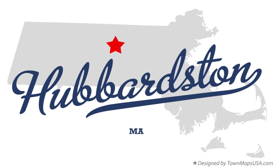 Map of Hubbardston Massachusetts MA
