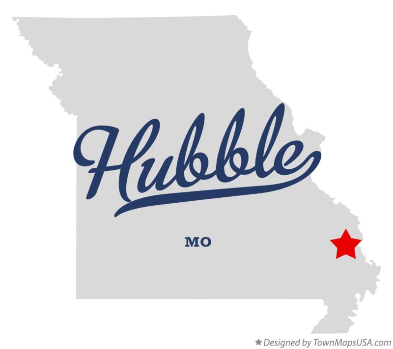 Map of Hubble Missouri MO