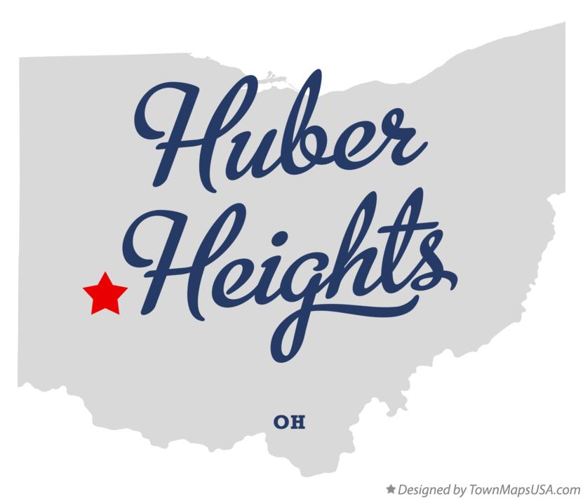 Map of Huber Heights Ohio OH