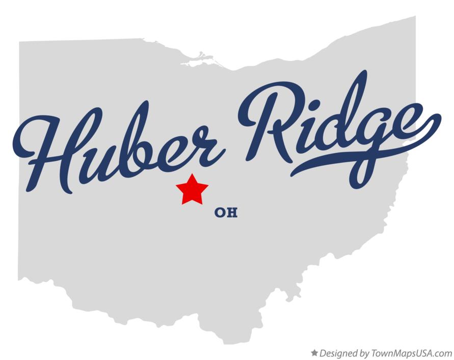 Map of Huber Ridge Ohio OH