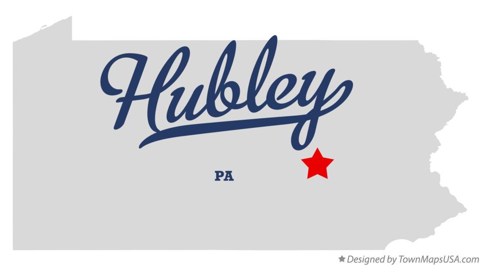 Map of Hubley Pennsylvania PA