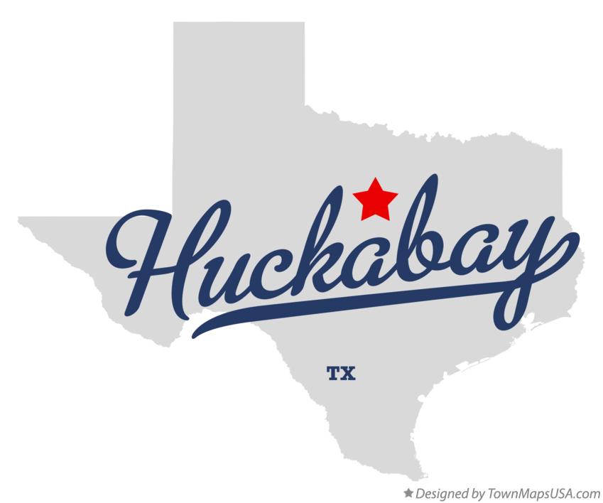 Map of Huckabay Texas TX