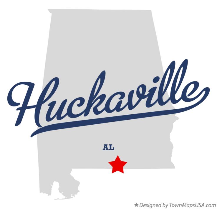 Map of Huckaville Alabama AL