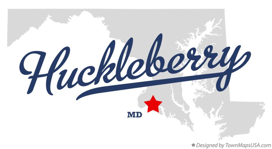 Map of Huckleberry Maryland MD