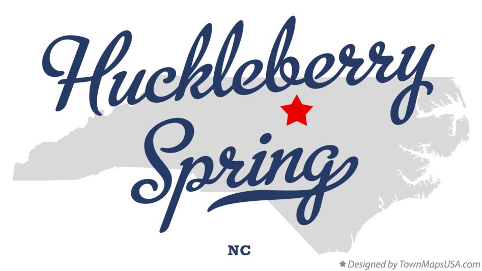 Map of Huckleberry Spring North Carolina NC