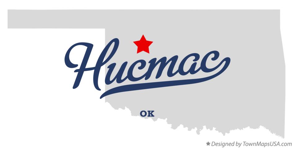 Map of Hucmac Oklahoma OK