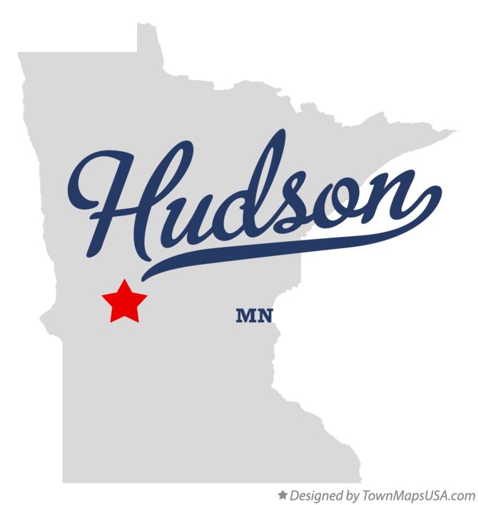 Map of Hudson Minnesota MN