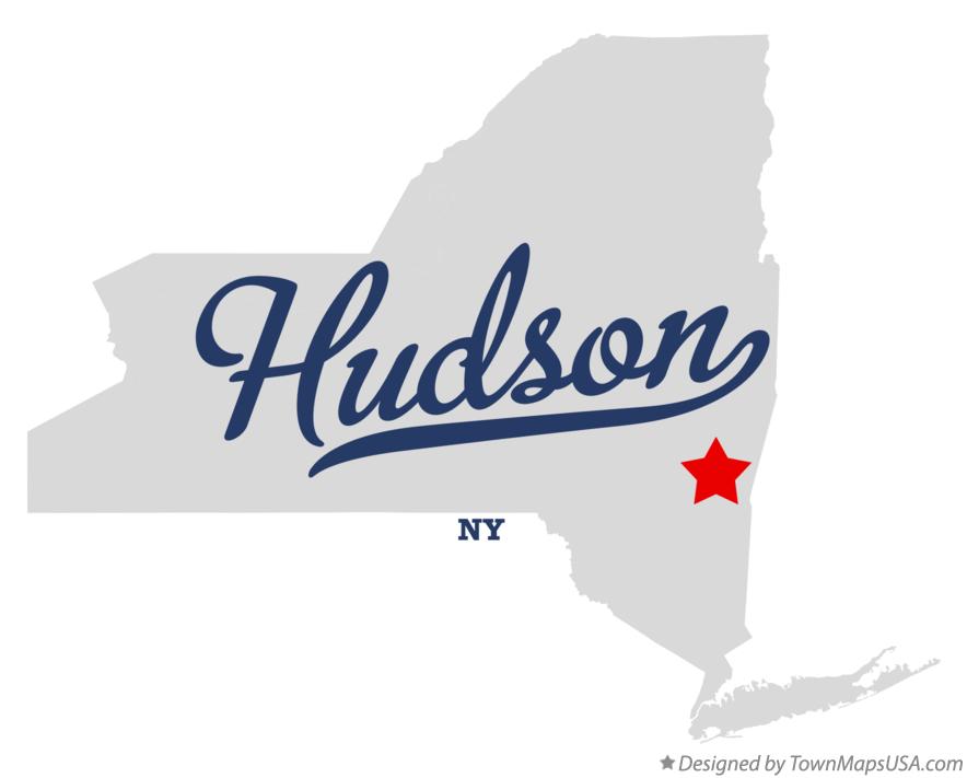 Map of Hudson New York NY