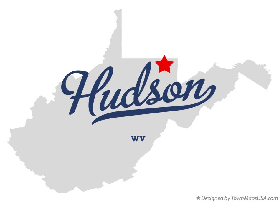Map of Hudson West Virginia WV