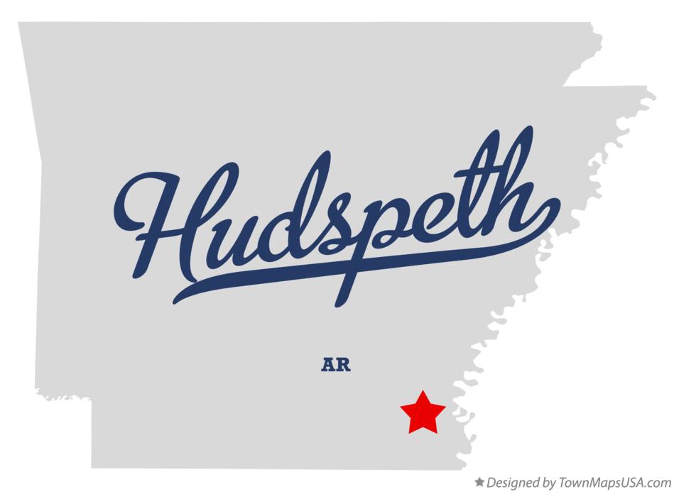 Map of Hudspeth Arkansas AR