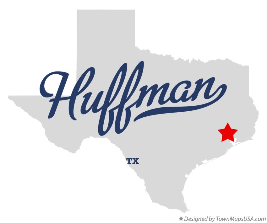 Map of Huffman Texas TX