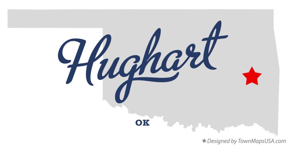 Map of Hughart Oklahoma OK