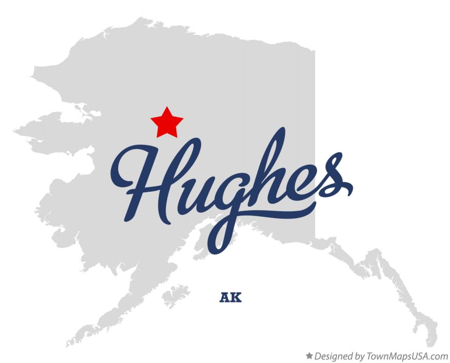 Map of Hughes Alaska AK