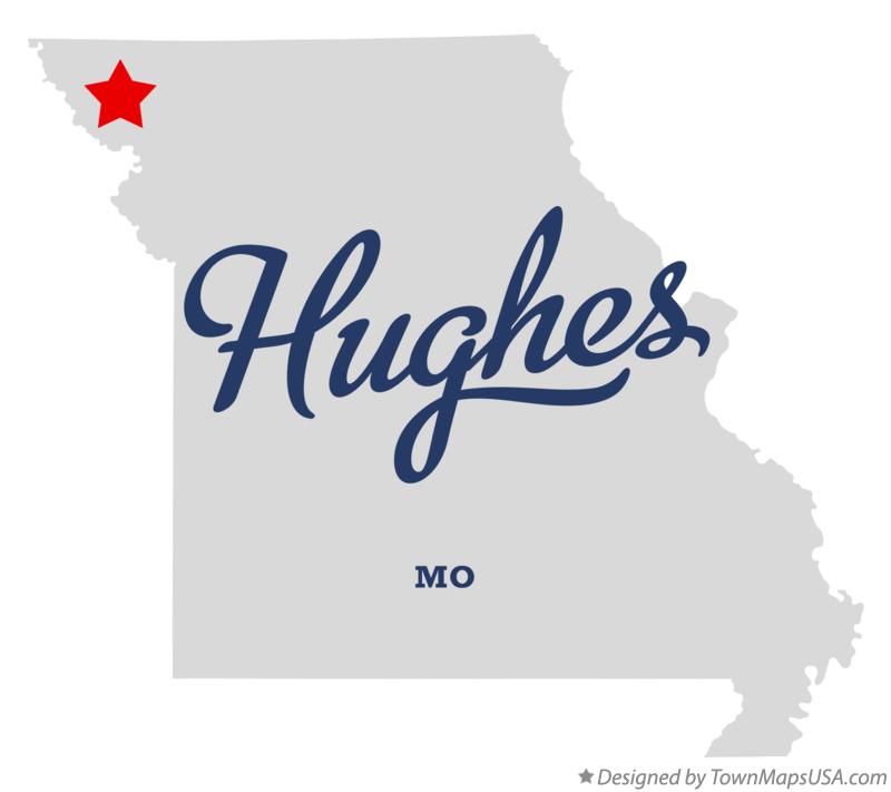Map of Hughes Missouri MO