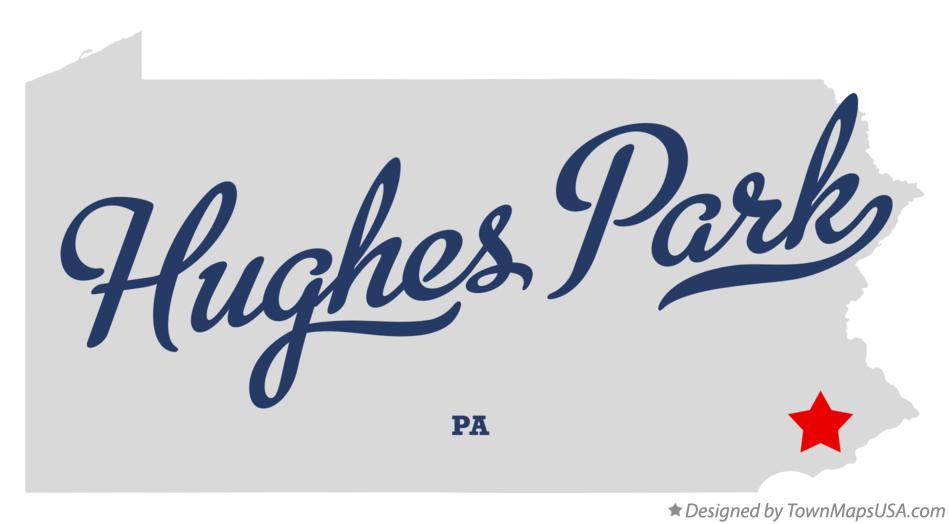 Map of Hughes Park Pennsylvania PA