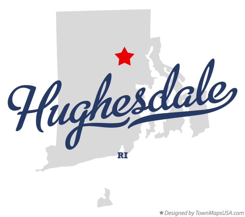 Map of Hughesdale Rhode Island RI