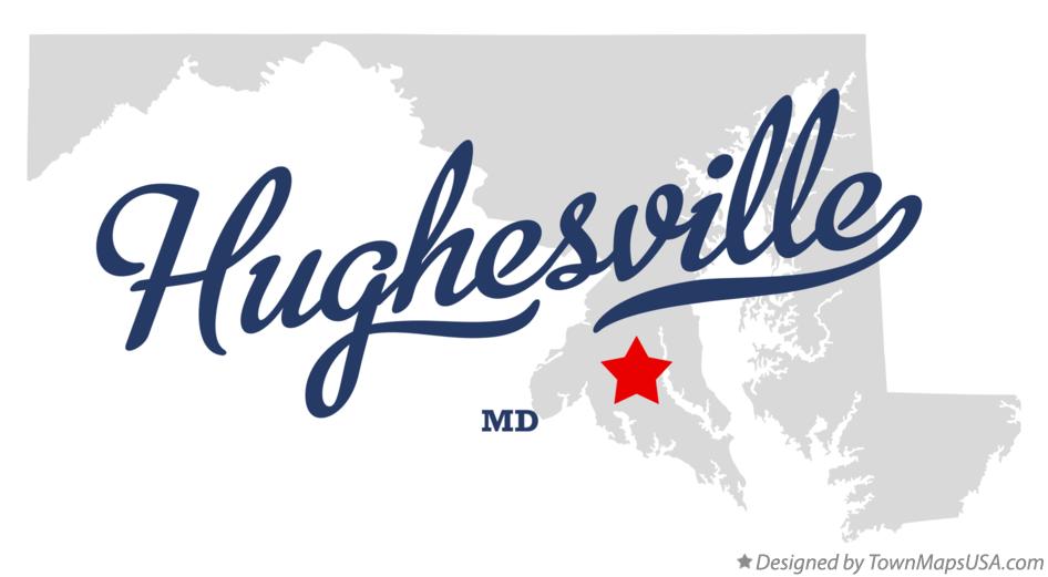 Map of Hughesville Maryland MD