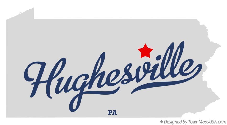 Map of Hughesville Pennsylvania PA