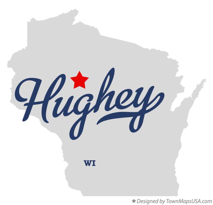 Map of Hughey Wisconsin WI