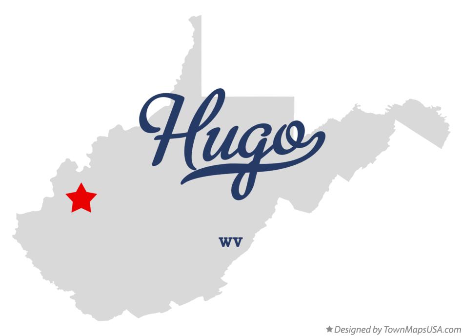 Map of Hugo West Virginia WV