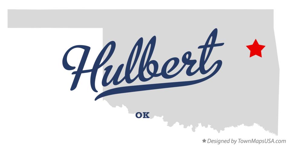 Map of Hulbert Oklahoma OK