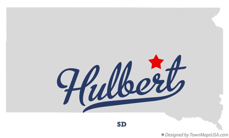 Map of Hulbert South Dakota SD