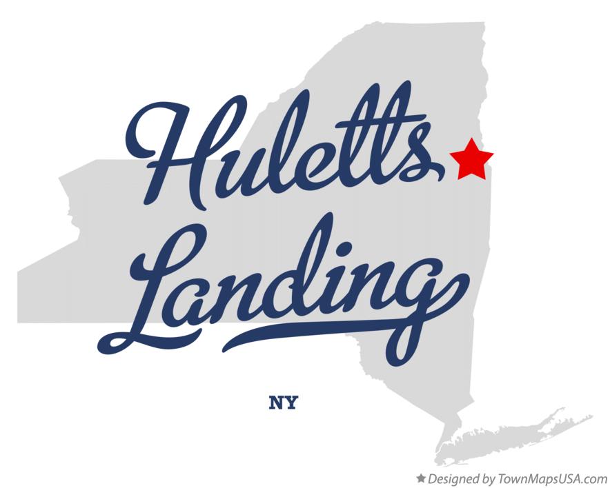 Map of Huletts Landing New York NY