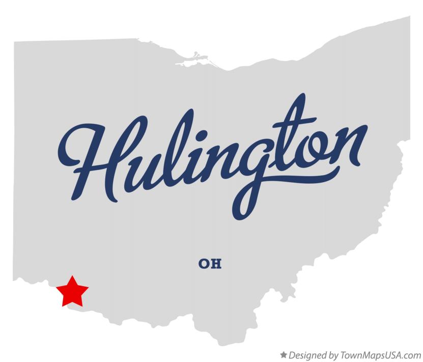 Map of Hulington Ohio OH