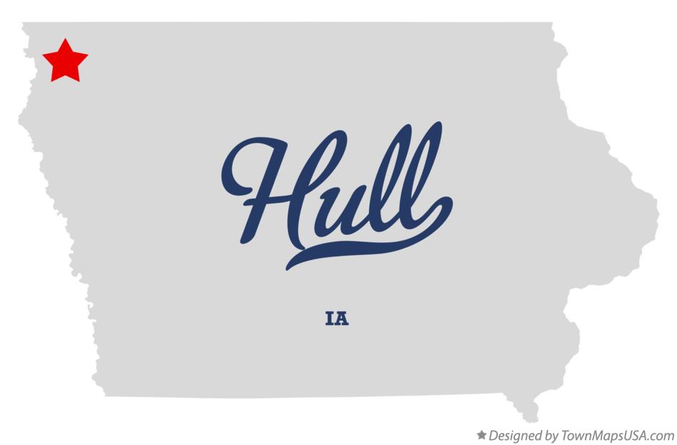 Map of Hull Iowa IA
